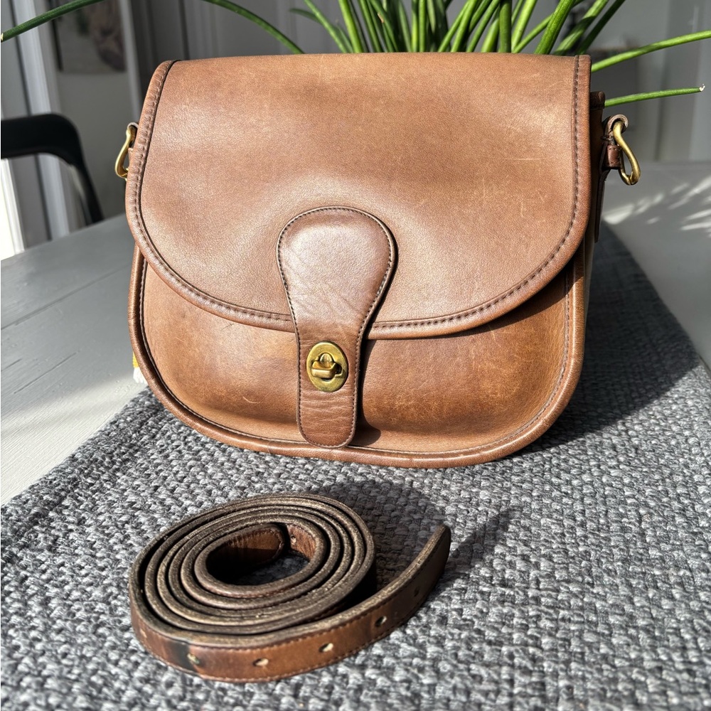 SOLD! Vintage Coach Saddlery Bag (NYC) in Putty